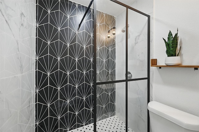 3105 Dupree St, Irving, TX 75062 - bathroom featuring a stall shower and toilet