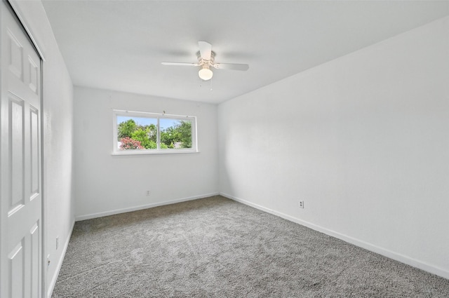 3105 Dupree St, Irving, TX 75062 - unfurnished bedroom with carpet floors, a closet, and ceiling fan