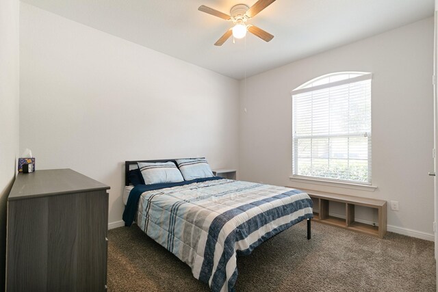 1112 Metaline Trl, Fort Worth, TX 76177 - bedroom with carpet floors and ceiling fan