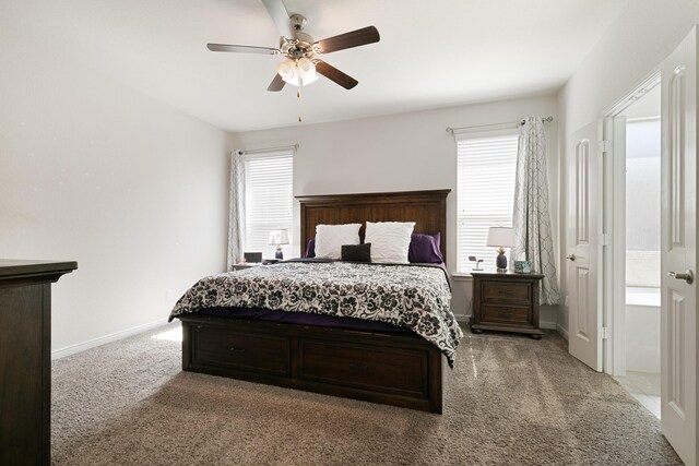 1112 Metaline Trl, Fort Worth, TX 76177 - bedroom featuring carpet, multiple windows, and a ceiling fan