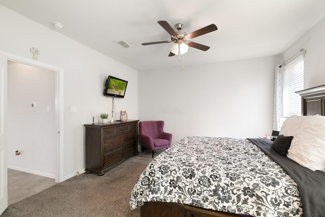 1112 Metaline Trl, Fort Worth, TX 76177 - bedroom with carpet and a ceiling fan