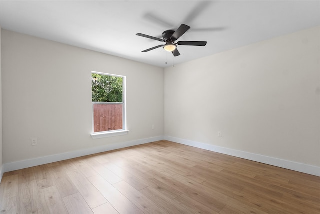 2117 Andrew Ave, Fort Worth, TX 76105 - spare room featuring ceiling fan and light wood finished floors
