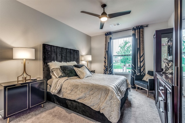8509 Cocobolo Dr, Denton, TX 76207 - bedroom featuring carpet and ceiling fan