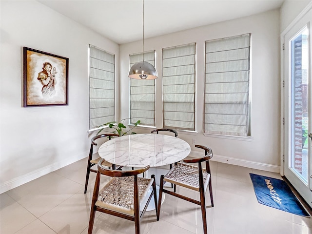 1500 Whistle Brook Dr, Allen, TX 75013 - dining area with plenty of natural light and light tile patterned flooring