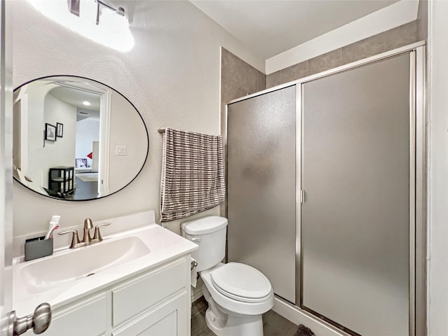 1500 Whistle Brook Dr, Allen, TX 75013 - bathroom featuring vanity and a stall shower