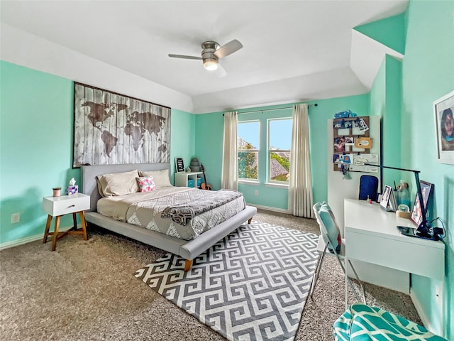 1500 Whistle Brook Dr, Allen, TX 75013 - carpeted bedroom with baseboards and ceiling fan