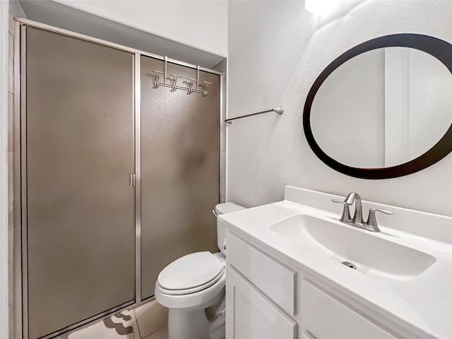 1500 Whistle Brook Dr, Allen, TX 75013 - full bath featuring vanity, a stall shower, and tile patterned flooring
