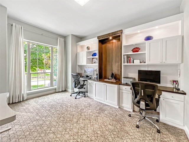 1500 Whistle Brook Dr, Allen, TX 75013 - office space featuring built in desk and light carpet