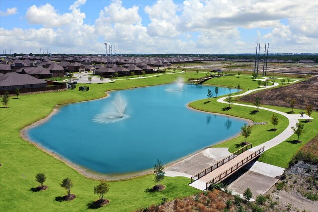 743 Hidden Feather Dr, Lavon, TX 75166 - aerial view of residential area with a large body of water
