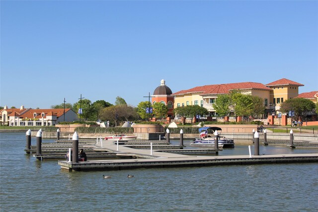 743 Hidden Feather Dr, Lavon, TX 75166 - dock area with a water view