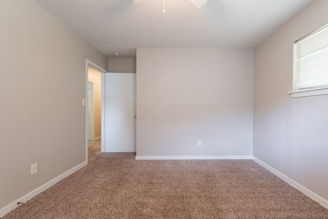 5905 Wheaton Dr, Fort Worth, TX 76133 - carpeted spare room featuring ceiling fan and baseboards