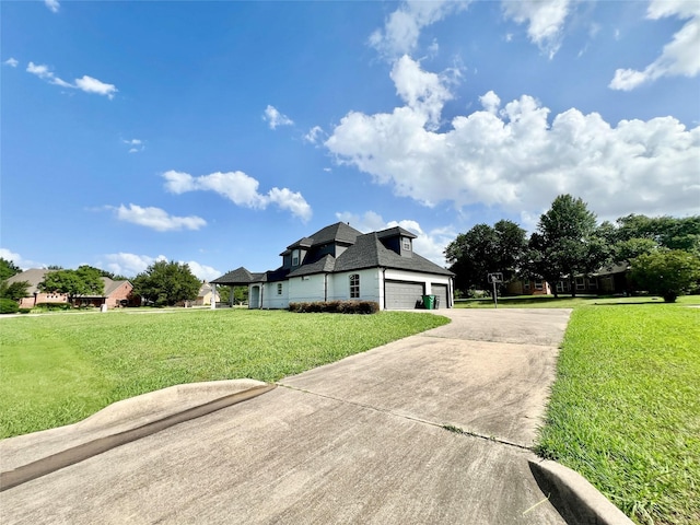 1016 Santiago Trl, Wylie, TX 75098 - view of front of house with concrete driveway, a front lawn, an attached garage, and roof with shingles