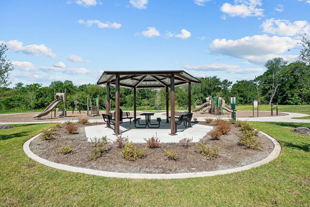 431 Wydown Dr, Princeton, TX 75407 - view of property's community with a gazebo and a lawn