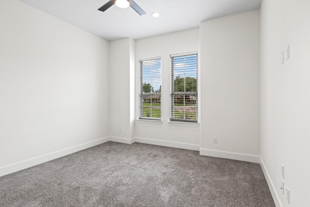 255 Kathryns Ct, Mount Pleasant, TX 75455 - unfurnished room with carpet flooring, ceiling fan, and recessed lighting