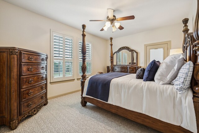 211 Tanner Creek Cir, Sunnyvale, TX 75182 - bedroom with light carpet and ceiling fan