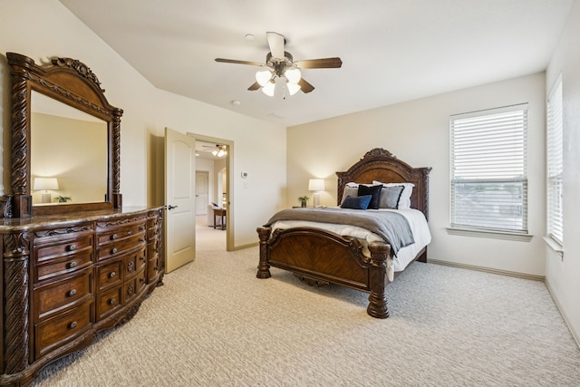 211 Tanner Creek Cir, Sunnyvale, TX 75182 - bedroom with light colored carpet and a ceiling fan