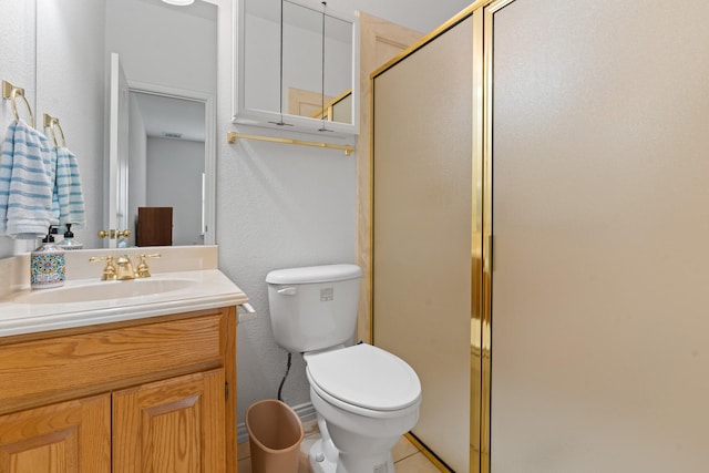 2008 Natchez Ct, Cleburne, TX 76033 - full bath featuring a stall shower, vanity, and tile patterned flooring