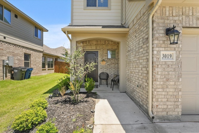 3109 Ethan Ln, Wylie, TX 75098 - doorway to property featuring brick siding