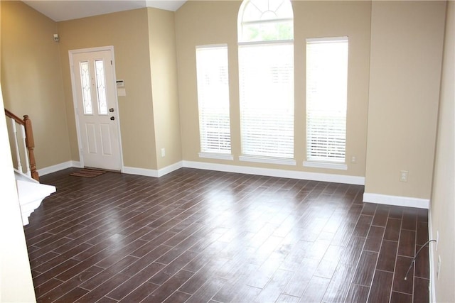 2501 Windchase Dr, Flower Mound, TX 75028 - foyer featuring wood finished floors and stairway