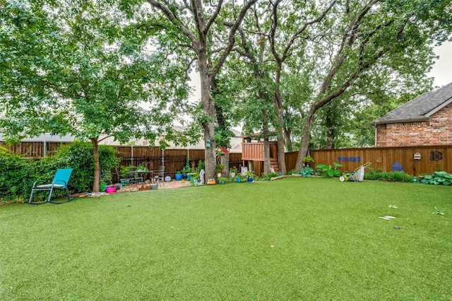 216 Barkley Dr, Hickory Creek, TX 75065 - view of fenced backyard