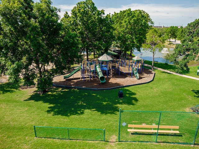 2021 Prospect Ln, Providence Village, TX 76227 - community play area featuring a water view