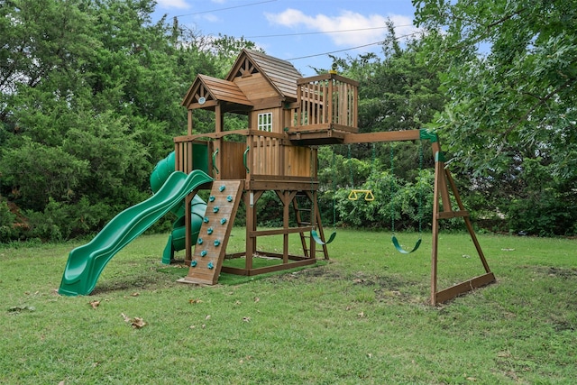 102 Collin Ct, Prosper, TX 75078 - view of jungle gym with a lawn