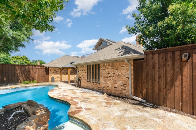 4410 Briargrove Ln, Dallas, TX 75287 - view of pool with a fenced backyard, a patio area, and a gazebo