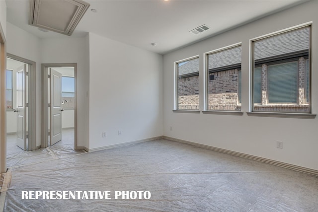 736 4th St, Argyle, TX 76226 - spare room with light colored carpet and baseboards