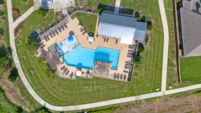 8116 Charford Dr, Fort Worth, TX 76131 - drone / aerial view of a pool area