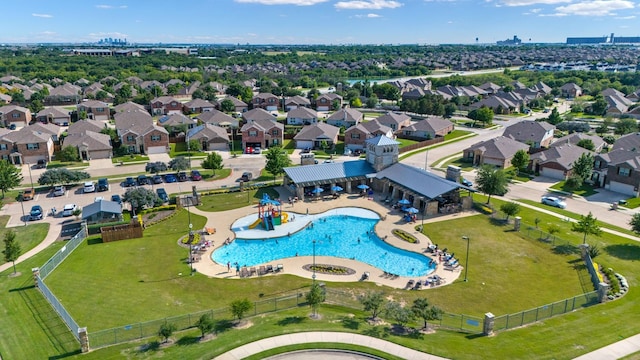8116 Charford Dr, Fort Worth, TX 76131 - drone / aerial view of a pool