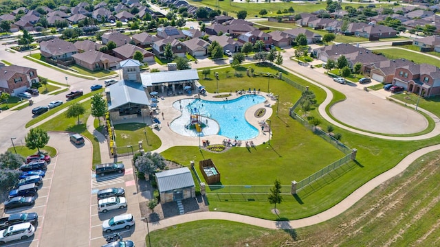 8116 Charford Dr, Fort Worth, TX 76131 - aerial perspective of suburban area with a pool