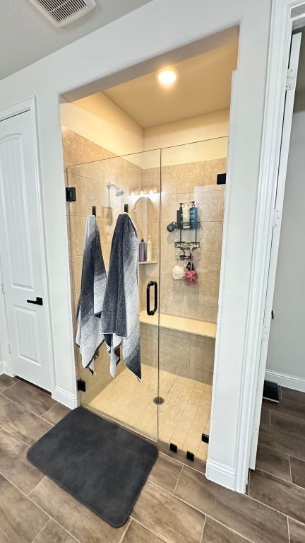 1518 Primrose Pl, Haslet, TX 76052 - full bathroom featuring a shower stall and tile patterned flooring