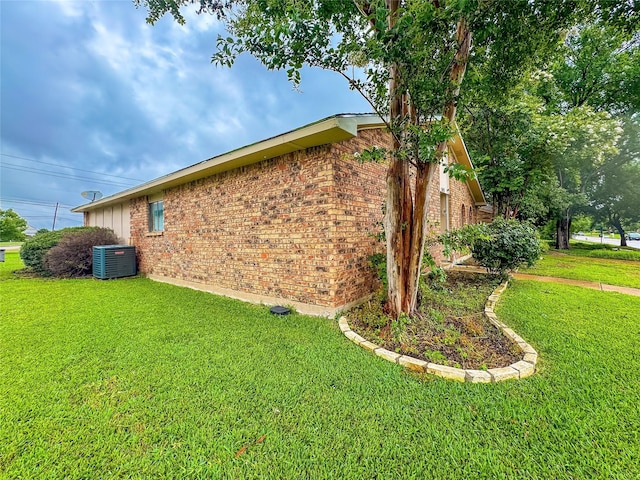 503 White Oak St, Allen, TX 75002 - view of side of property with brick siding and a lawn