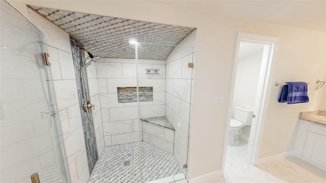 2305 Briarwood Ln, Carrollton, TX 75006 - full bathroom featuring a stall shower and vanity
