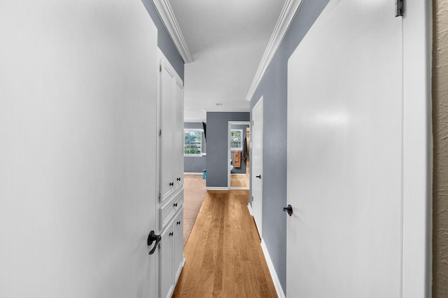 1440 Live Oak St, Sulphur Springs, TX 75482 - hall with crown molding and light wood-type flooring