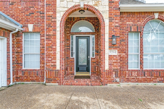 9204 Bottlebrush Ln, Irving, TX 75063 - doorway to property with brick siding
