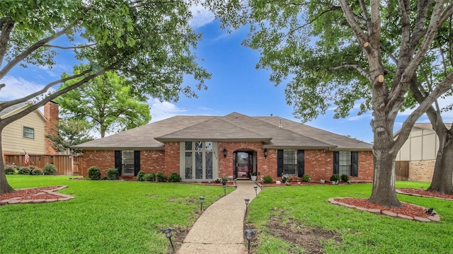 3705 Starlight Trl, Plano, TX 75023 - ranch-style house with brick siding and roof with shingles