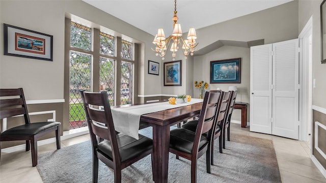 3705 Starlight Trl, Plano, TX 75023 - dining room featuring light tile patterned flooring, a chandelier, and plenty of natural light