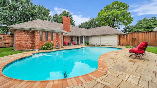 3705 Starlight Trl, Plano, TX 75023 - view of pool featuring a patio area and a fenced backyard