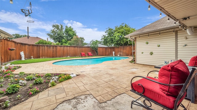 3705 Starlight Trl, Plano, TX 75023 - view of pool featuring a patio area and a fenced backyard