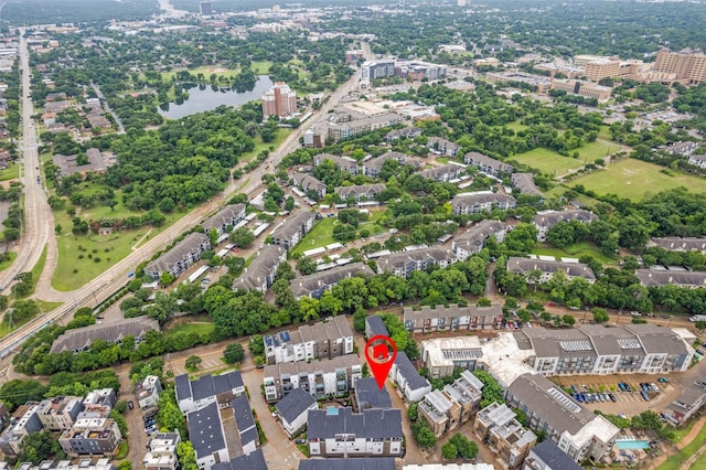 381 E Greenbriar Ln Unit 501, Dallas, TX 75203 - aerial overview of property's location with a nearby body of water