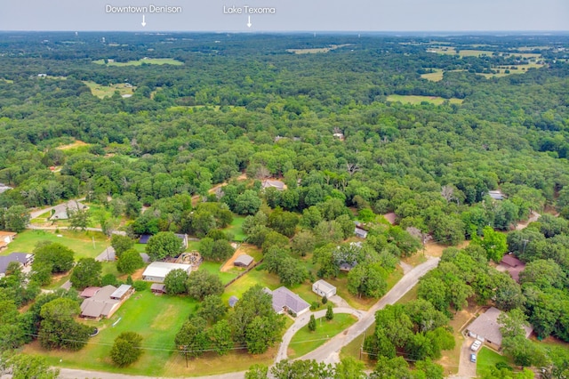 15 Cumberland Cir, Denison, TX 75021 - drone / aerial view of a forest