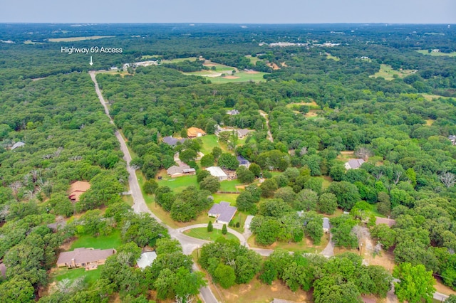 15 Cumberland Cir, Denison, TX 75021 - drone / aerial view of a forest