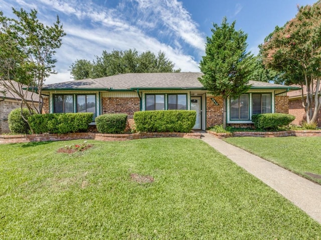 2614 San Saba St, Mesquite, TX 75150 - single story home with brick siding and a front yard
