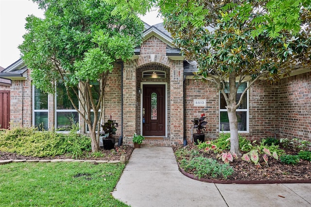 5513 Hill Haven Ct, Frisco, TX 75035 - view of exterior entry with brick siding