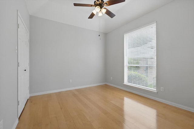2402 Pittsburg Lndg, Mesquite, TX 75181 - unfurnished room with a ceiling fan and light wood-style floors