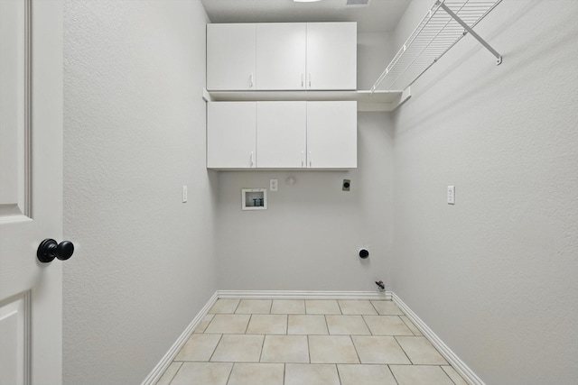 2402 Pittsburg Lndg, Mesquite, TX 75181 - laundry area with gas dryer hookup, electric dryer hookup, washer hookup, and cabinet space