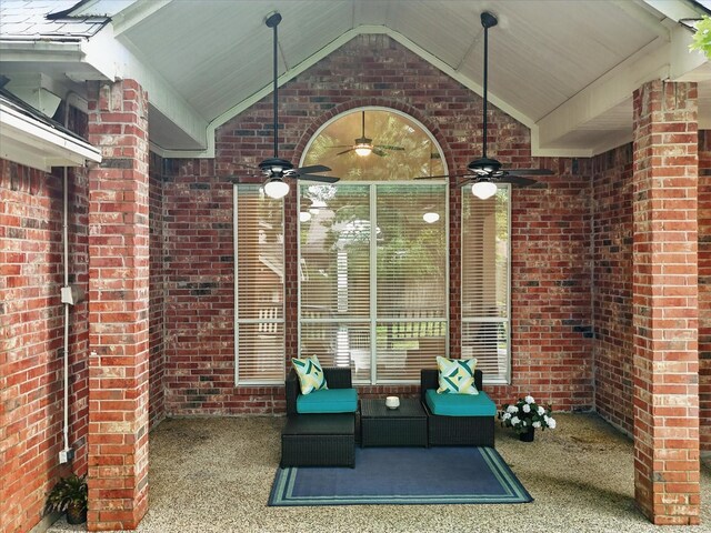 2402 Pittsburg Lndg, Mesquite, TX 75181 - view of patio / terrace with a ceiling fan