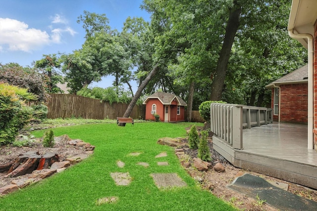 2402 Pittsburg Lndg, Mesquite, TX 75181 - fenced backyard with a shed and a deck