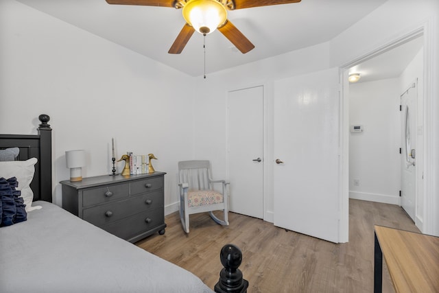 10917 Caldwell Ln, Fort Worth, TX 76179 - bedroom featuring light wood finished floors and ceiling fan